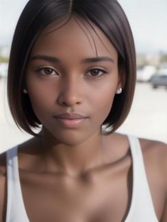 Qatar Ad-Dawhah (Doha) 20 year old Woman portrait close up